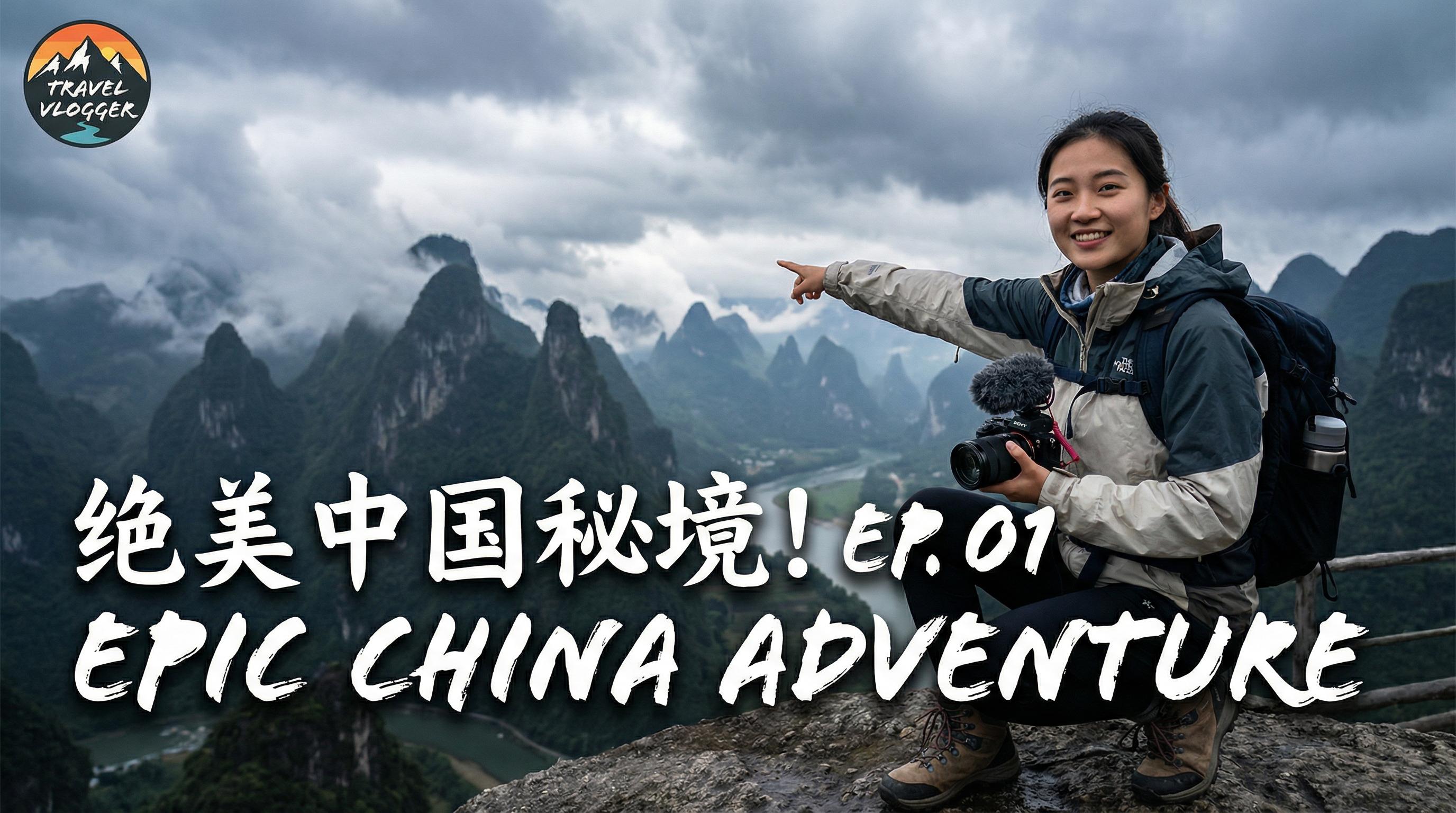少女萝莉 旅行视频 - 少女萝莉 | 桂林山水旅行视频演示，绝美中国秘境探索EP.01